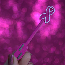Load image into Gallery viewer, Whatcha - Pink October (Lightining bolt) Magnet
