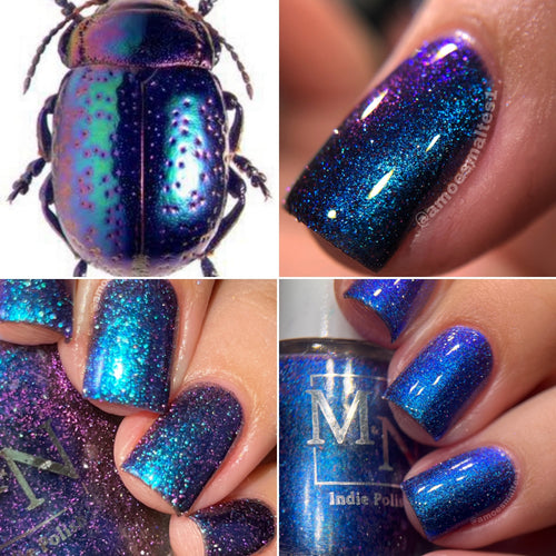 MN Indie Polish - Blue Minkweed Beetle